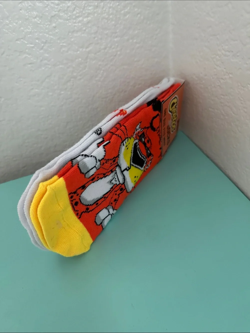 Odd Sox-Cheetos 2-pack ankle length novelty socks-brand new-originally packed.